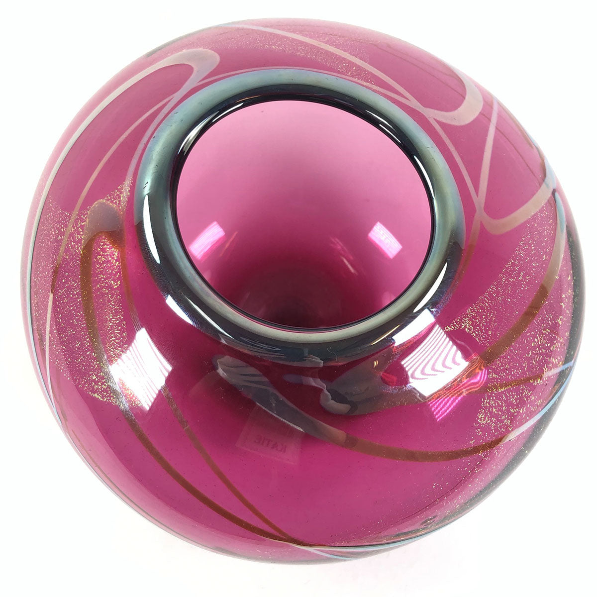 Selena Abstract Glass Vase Pink - Mint by michelle
