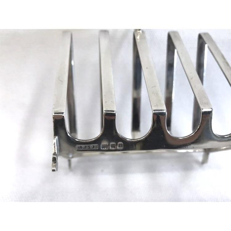 Vintage English silver toast rack